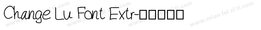 Change Lu Font Extr字体转换